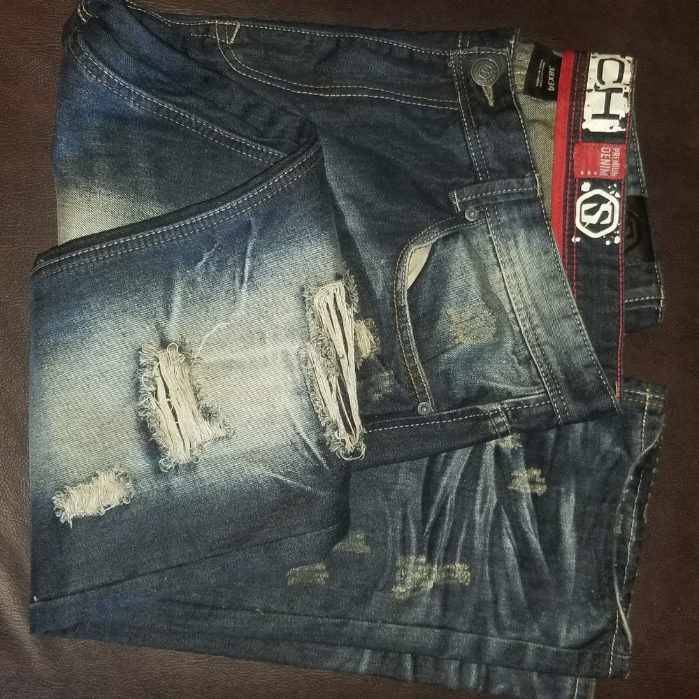Men's Switch Distressed Denim Jeans